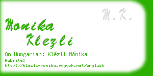 monika klezli business card